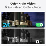 Reolink Lumus Series E430 - 4MP Outdoor Camera, 2.4/5 GHz Wi-Fi, Person/Vehicle/Animal Detection, Color Night Vision