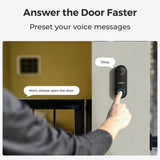 Reolink D340P - 5MP Wired Video Doorbell with Chime, PoE, Person Detection, Two-Way Audio, Works with NVRs
