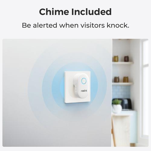 Reolink D340P - 5MP Wired Video Doorbell with Chime, PoE, Person Detection, Two-Way Audio, Works with NVRs