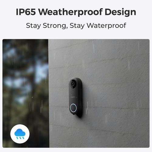Reolink D340P - 5MP Wired Video Doorbell with Chime, PoE, Person Detection, Two-Way Audio, Works with NVRs