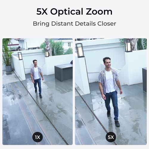 Reolink P437 - 4K Outdoor Camera, IK10 Vandal-Proof, PoE, 5X Optical Zoom, Color Night Vision, Smart Detection