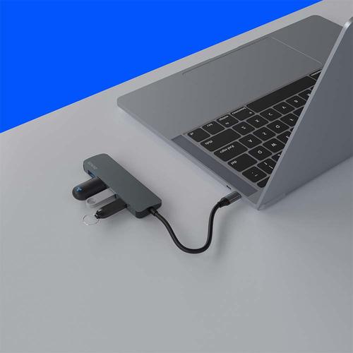 Savio Hub USB-C - 4 x USB-A AK-54 USB 3.2 Gen 1 (3.1 Gen 1) Type-A 1000 Mbit/s Black