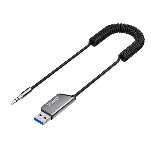 Savio TR-16 FM transmitter 2400 - 2483.5 MHz Bluetooth Black, Silver