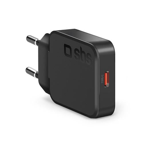 SBS TETRGAN1C20SLIM mobile device charger Universal Black AC Fast charging Indoor