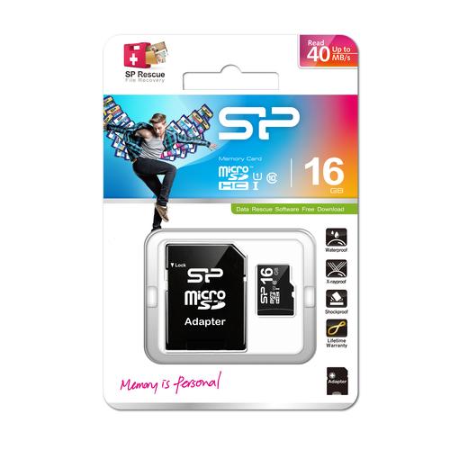 Silicon Power SP016GBSTH010V10SP hukommelseskort 16 GB MicroSDHC UHS-I Klasse 10
