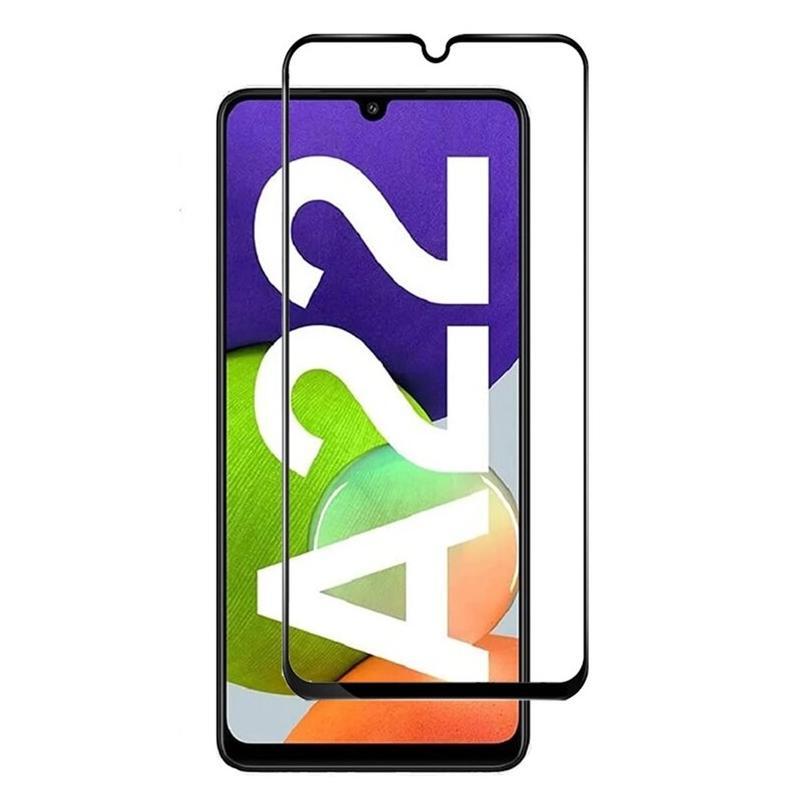 Samsung Galaxy A22 4G - Premium hærdet beskyttelsesglas med komplet dækning (Bulk)