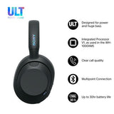 Sony ULT WEAR - Wireless Bluetooth Headphones with ULT POWER SOUND, Ultimate Deep Bass, Noise Cancelling, Clear Call Quality, Up to 30hr Battery Life, IOS & Android