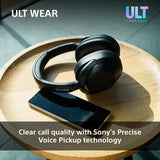 Sony ULT WEAR - Wireless Bluetooth Headphones with ULT POWER SOUND, Ultimate Deep Bass, Noise Cancelling, Clear Call Quality, Up to 30hr Battery Life, IOS & Android