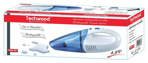 Techwood TAS-49 handheld vacuum Blue, White Bagless