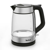 Tefal Glass Kettle KI605830 electric kettle 1.7 L 2200 W Black, Silver, Transparent