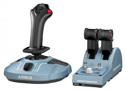 Thrustmaster TCA Officer Pack Airbus Edition Sort, Blå USB Flysimulator Analog/digital PC