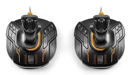 Thrustmaster T.16000M FCS SPACE SIM DUO Sort, Orange USB Flightstick Analog/digital PC
