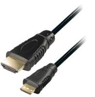 COM Hdmi-a-han / Hdmi-c-han (mini) Sort, 1, 0m