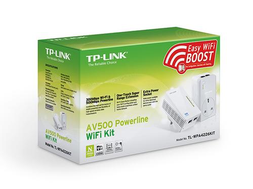 TP-Link TL-WPA4226 KIT Power Line netværksadapter 600 Mbit/s Ethernet LAN Wi-Fi Hvid 2 stk