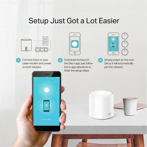 TP-Link Deco X20 (1-pack) Dual-band (2,4 GHz / 5 GHz) Wi-Fi 5 (802.11ac) Hvid 2 Intern