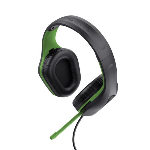 Trust GXT 415X ZIROX Headset Wired Head-band Gaming Black, Green