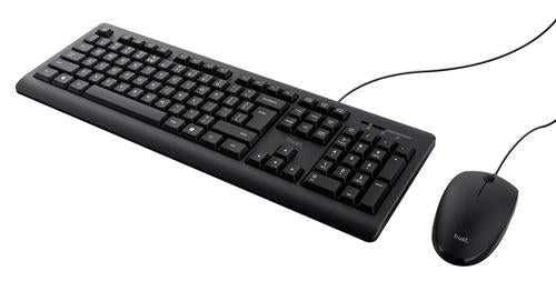 Trust Primo keyboard Mouse included Universal USB QWERTY US English Black