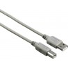 USB DATAKABEL - USB 2.0 A / USB 2.0 B USB-kabel - USB A / USB B - Grå 5.00 MTR