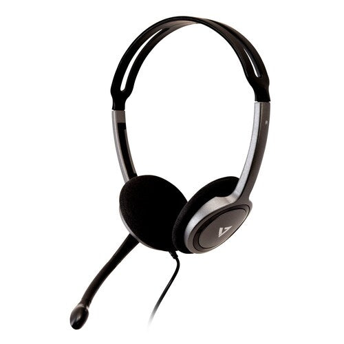 V7 HA212-2EP Kablet on-ear stereoheadset - Sort