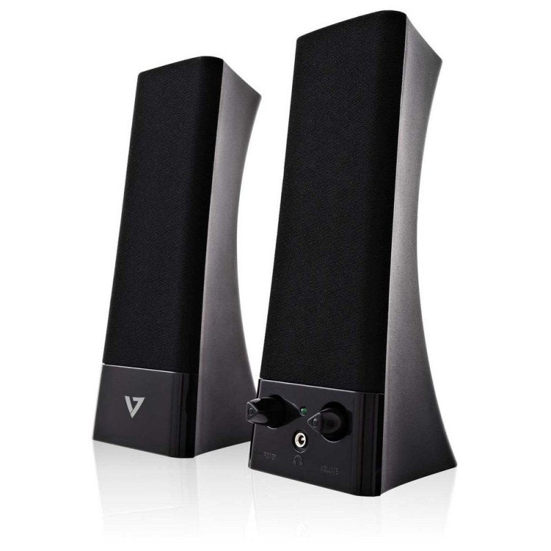 V7 2.0 bærbart højttalersystem - 5 W RMS - Sort - 100 Hz til 20 kHz - USB