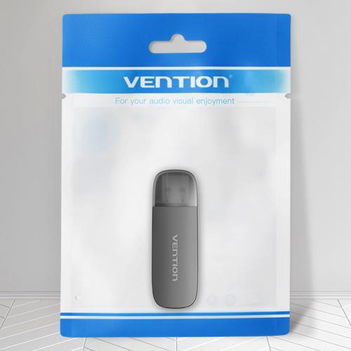 Vention 2-in-1 USB 2.0 A Card Reader(SD+TF) Black Single Drive Letter