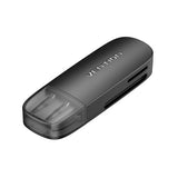 Vention 2-in-1 USB 2.0 A Card Reader(SD+TF) Black Single Drive Letter
