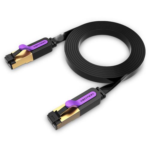 Vention Flat Cat.7 Patch Cable 10M Black