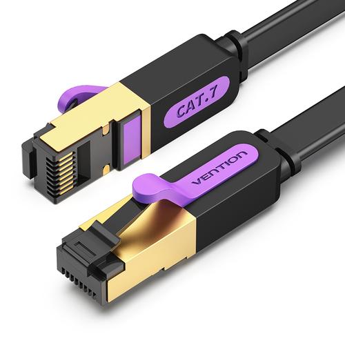 Vention Flat Cat.7 Patch Cable 10M Black