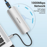 Vention TOLHB dockingstation Ledningsført USB 3.2 Gen 1 (3.1 Gen 1) Type-C Sølv
