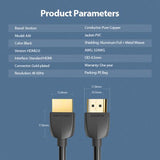 Vention AAIBH HDMI-kabel 2 m HDMI Type A (Standard) Sort