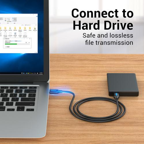 Vention CONBG USB-kabel USB 3.2 Gen 1 (3.1 Gen 1) 1,5 m USB A 5 Gbit/sek. Sort