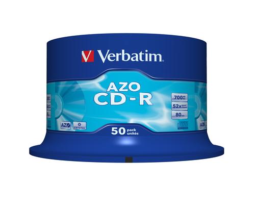 Matricas CD-R AZO Verbatim 700MB 52x Crystal
