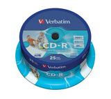 Matricas CD-R AZO Verbatim 700MB 1x-52x Wide Printable, ID Bran,25 Pack Spindle