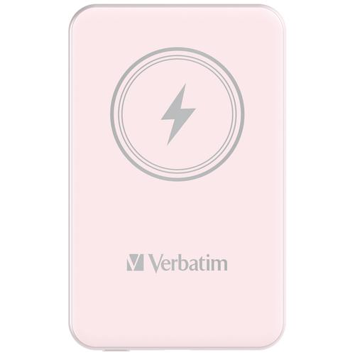Verbatim Charge 'n' Go Magnetic Wireless Power Bank 5000mAh Pink