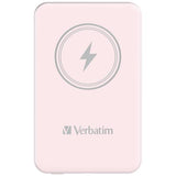 Verbatim Charge 'n' Go Magnetic Wireless Power Bank 5000mAh Pink
