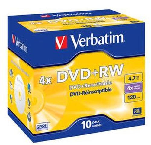 Verbatim DVD+RW Matt Silver 4x 4.7 GB 5 pc(s)