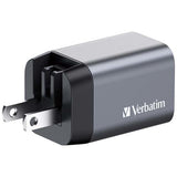 Verbatim GNC-35 GaN Charger 35W with 1 x USB-C PD 35W / 1 x USB-A QC 3.0 (EU/UK/US)