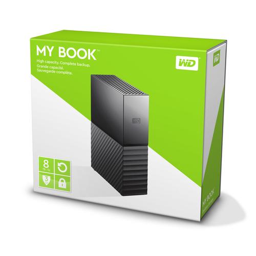 Western Digital My Book external hard drive 8 TB 3.5" Micro-USB B 3.2 Gen 1 (3.1 Gen 1) Black