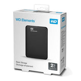 Western Digital Elements Portable external hard drive 2 TB 5400 RPM 2.5" Micro-USB B 3.2 Gen 2 (3.1 Gen 2) Black