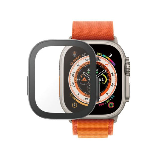 FULLBODY PANZERGLASS TIL APPLE WATCH (49 MM) SORT MED D3O