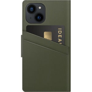 iDeal Of Sweden iPhone 13 klap cover etui m plads til kort. Khaki Grøn