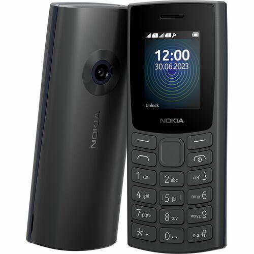 Nokia 110 (2023) Feature Phone - 4.6 cm (1.8") TFT LCD QQVGA 120 x 160 - 2G - Charcoal - Bar - SIM-free - 1000 mAh Battery