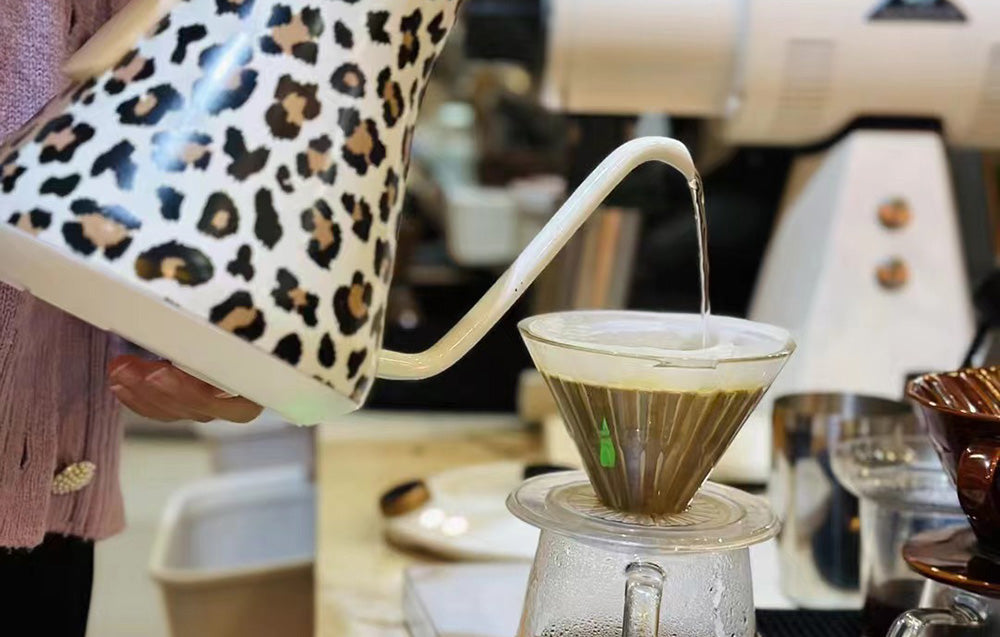 Kaffe svanehals kedel Cocinare Leopard