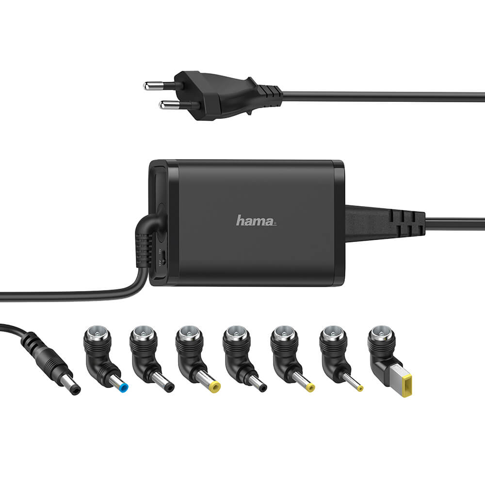 HAMA Notebook Strømforsyning Universal 100-240V 15-19V/65W 8x Adaptere