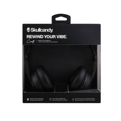 SKULLCANDY Hovedtelefon On-Ear Cassette Trådløs Mic Sort