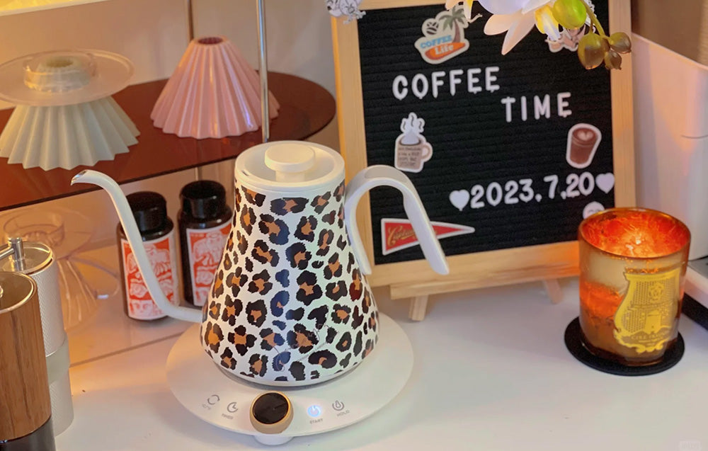 Kaffe svanehals kedel Cocinare Leopard