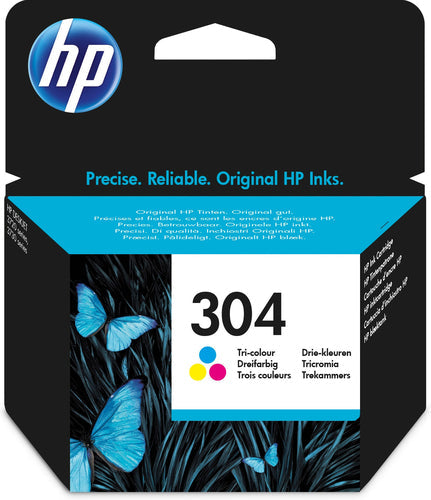 HP 304 Original Standard udbytte Blå, Magenta, Gul