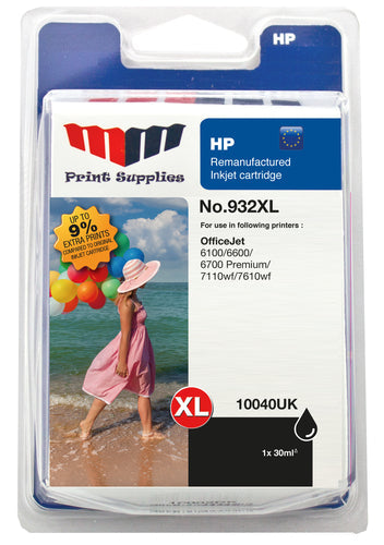 MM Sort Inkjet Cartridge - Erstatter HP No. 932XL (CN053AE)