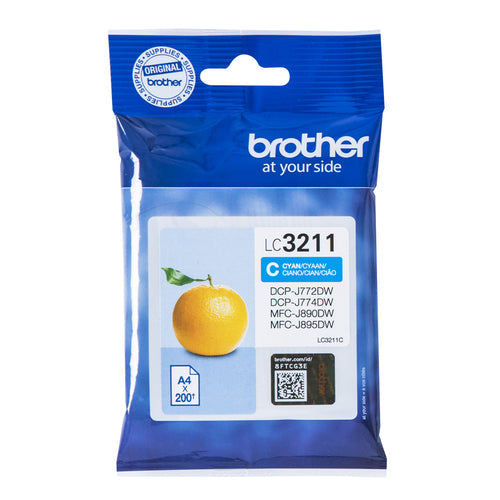 Brother LC-3211C blækpatron Original Standard udbytte Blå