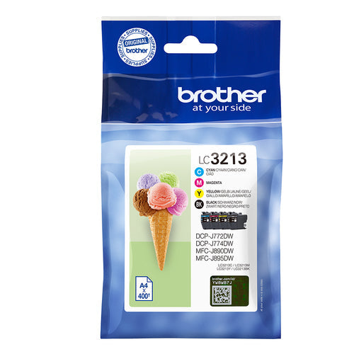 Brother LC-3213VALDR blækpatron Original Højt (XL) udbytte Sort, Blå, Magenta, Gul